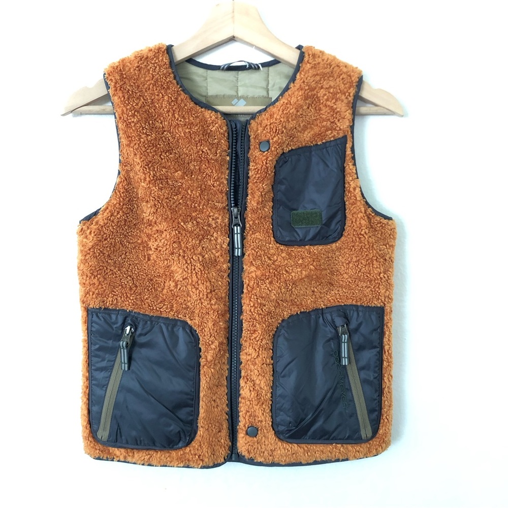 Obermeyer Vest in Orange Gray Sz 8 New Without Tags